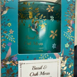 Basil and Oak Moss Scented Candle